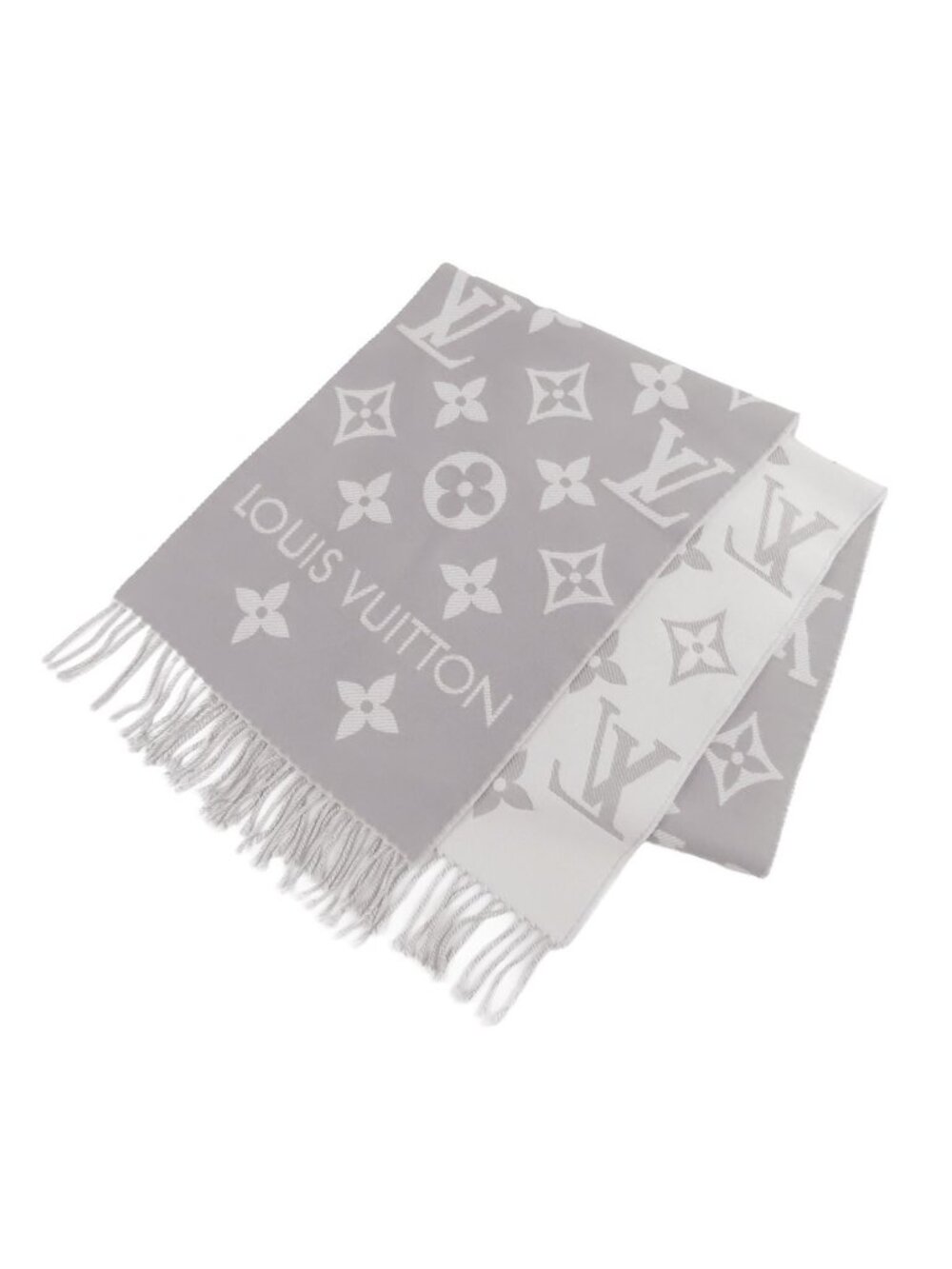 Louis Vuitton LV Essential Gris Clair Wool Scarf